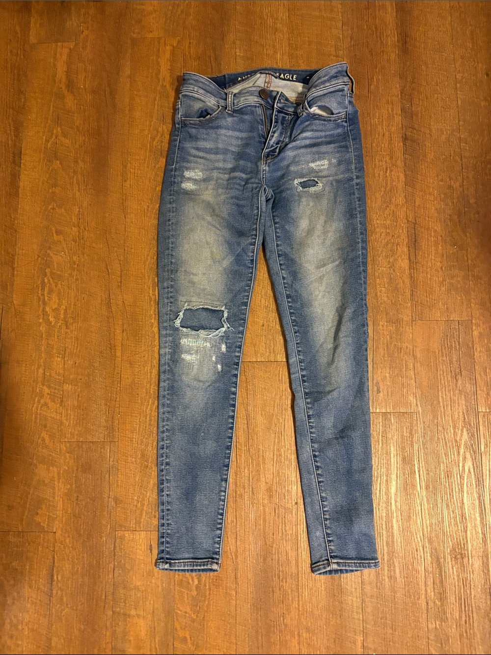 American Eagle Outfitters Light Blue Washed Jeans 👖 size 0 short